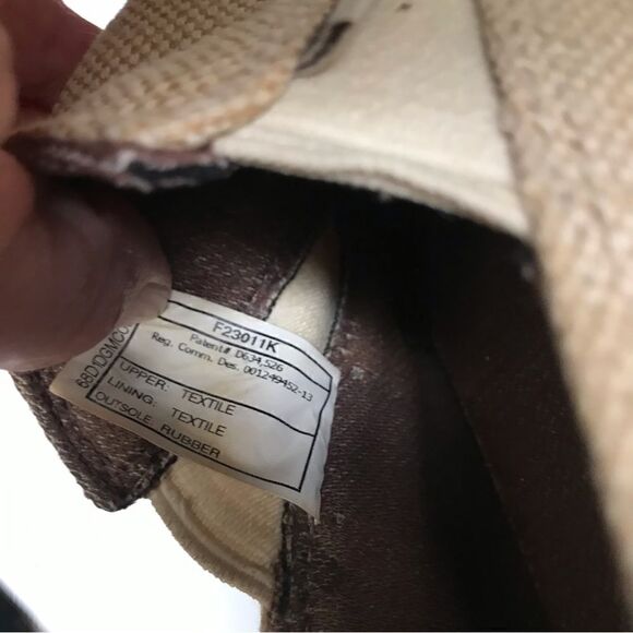 ‎UGG tan canvas slide on loafers 11 main image 5